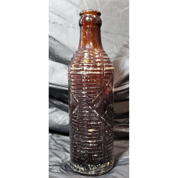 Orange Crush Brown Insulated Glass Bottle 1940s Prichard AL Rare Vintage Soda - Picture 10 of 16